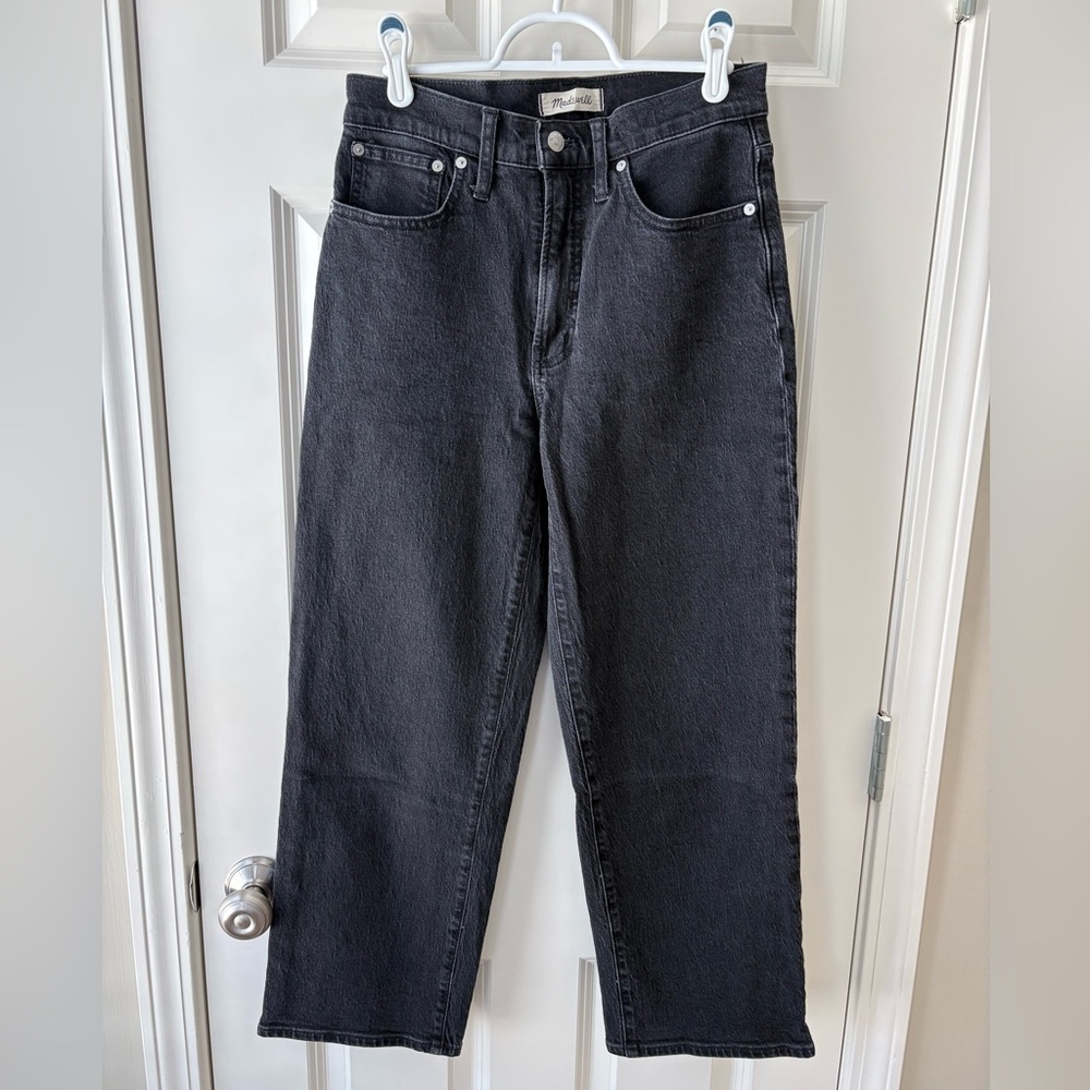 Madewell Black The Perfect Vintage Wide-Leg Jean